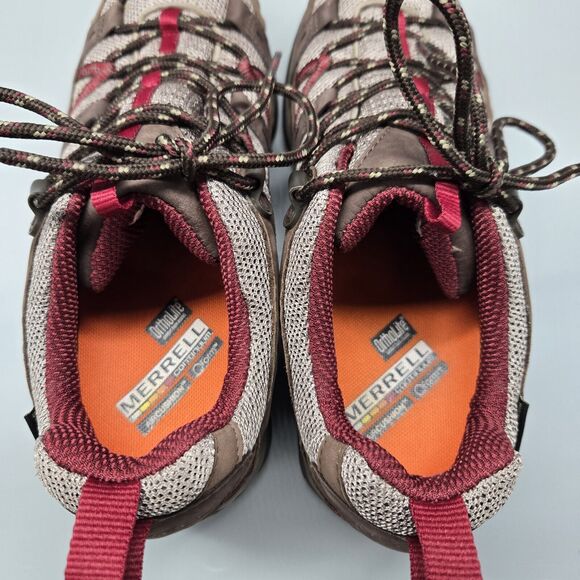 Merrell Womens Size 8 Siren Sport Gore-Tex Hiking Shoes Brown J16342 Low Top - Picture 10 of 11